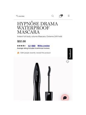 Lancôme Hypnôse Drama Waterproof Mascara - Black